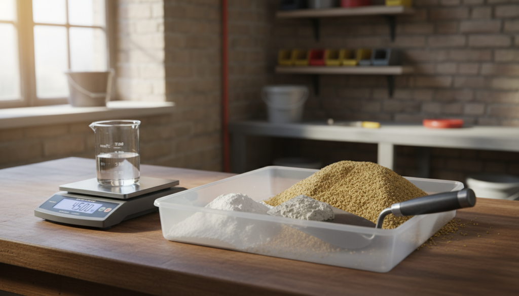 apprenez à doser précisément un mortier chaux sable pour obtenir une résistance et une finition optimales dans vos travaux de maçonnerie.