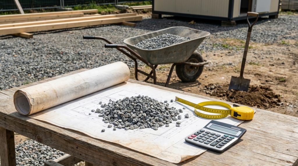 découvrez la formule simple pour calculer la quantité de gravier nécessaire et éviter de commander trop ou pas assez pour vos travaux de construction ou d'aménagement.