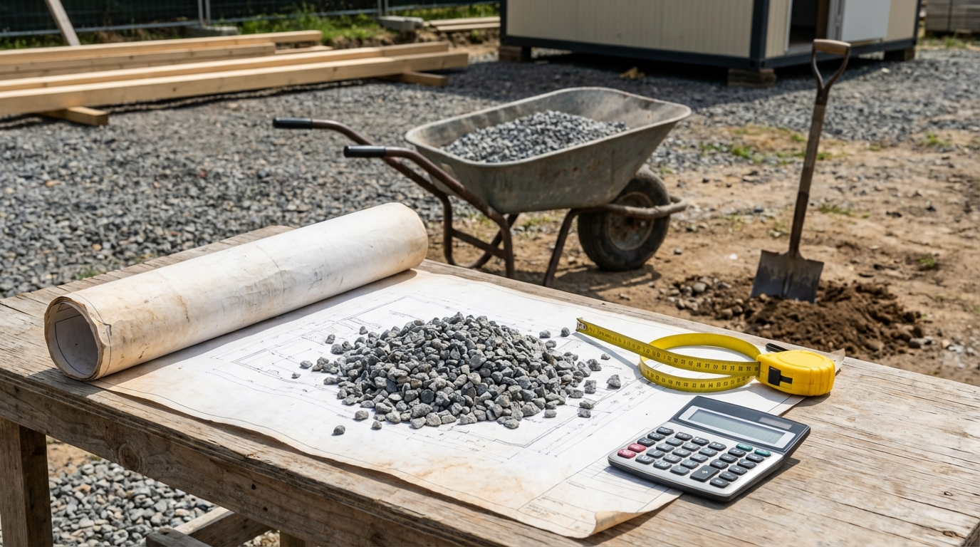 découvrez la formule simple pour calculer la quantité de gravier nécessaire et éviter de commander trop ou pas assez pour vos travaux de construction ou d'aménagement.