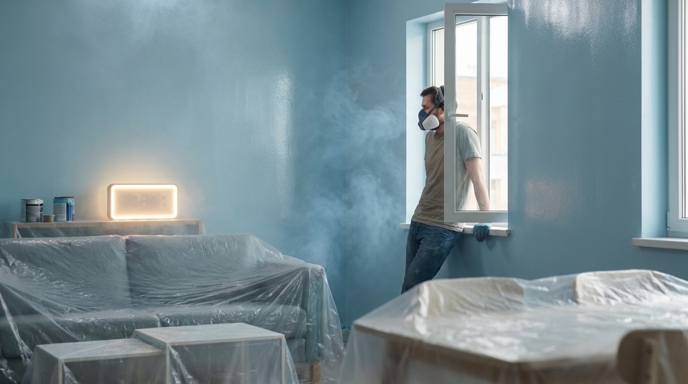 découvrez combien de temps les émanations toxiques d'une peinture fraîche restent présentes et comment protéger votre santé lors des travaux de peinture.