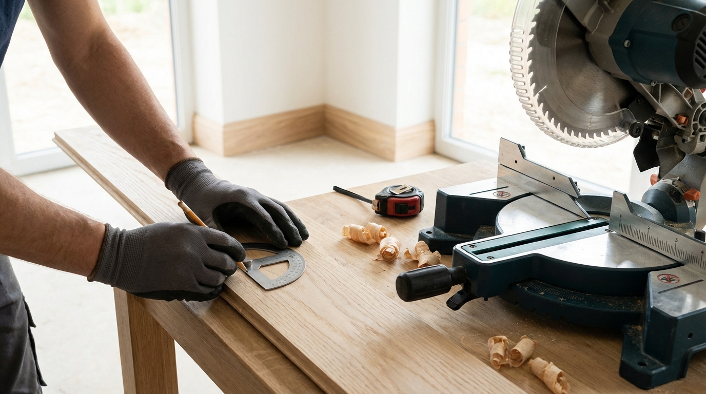 apprenez à couper les plinthes en angle avec précision, sans erreur de sens ni gaspillage de matériaux, grâce à nos astuces faciles et efficaces.