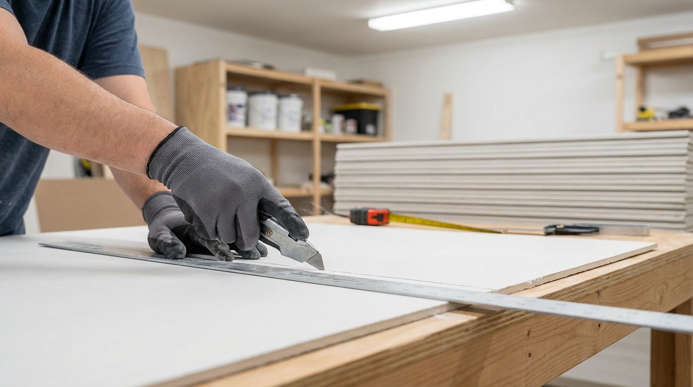 apprenez à couper une plaque de plâtre proprement sans utiliser de scie ni générer de poussière excessive grâce à nos méthodes simples et efficaces.