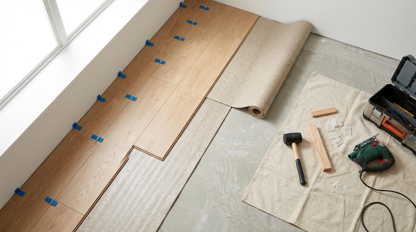 apprenez à poser un parquet stratifié vous-même grâce à notre guide pas à pas, pour obtenir un résultat impeccable dès la première fois.