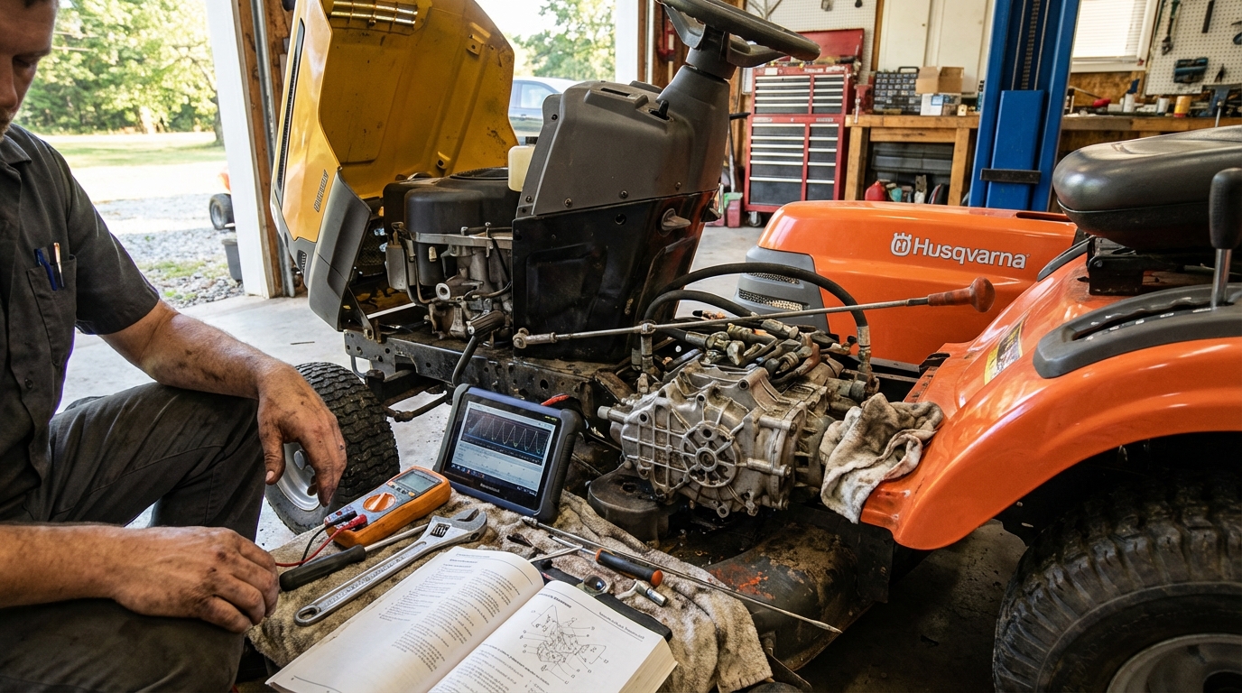 découvrez comment diagnostiquer et résoudre les problèmes de boîte hydrostatique sur votre tracteur tondeuse husqvarna grâce à nos conseils pratiques et faciles à suivre.