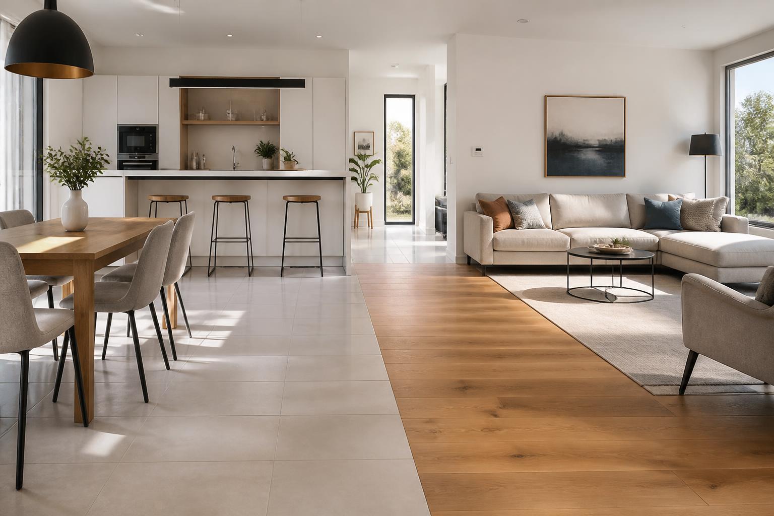 découvrez comment délimiter visuellement le sol de votre cuisine et salon sans installer de séparation physique, grâce à des astuces simples et esthétiques pour un espace ouvert et harmonieux.