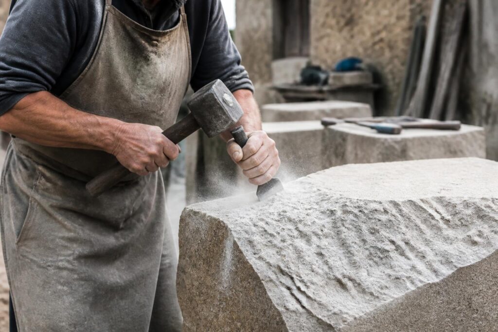 découvrez le bouchardage de la pierre, une technique artisanale qui offre un rendu texturé et authentique, valorisant vos espaces avec élégance et tradition.
