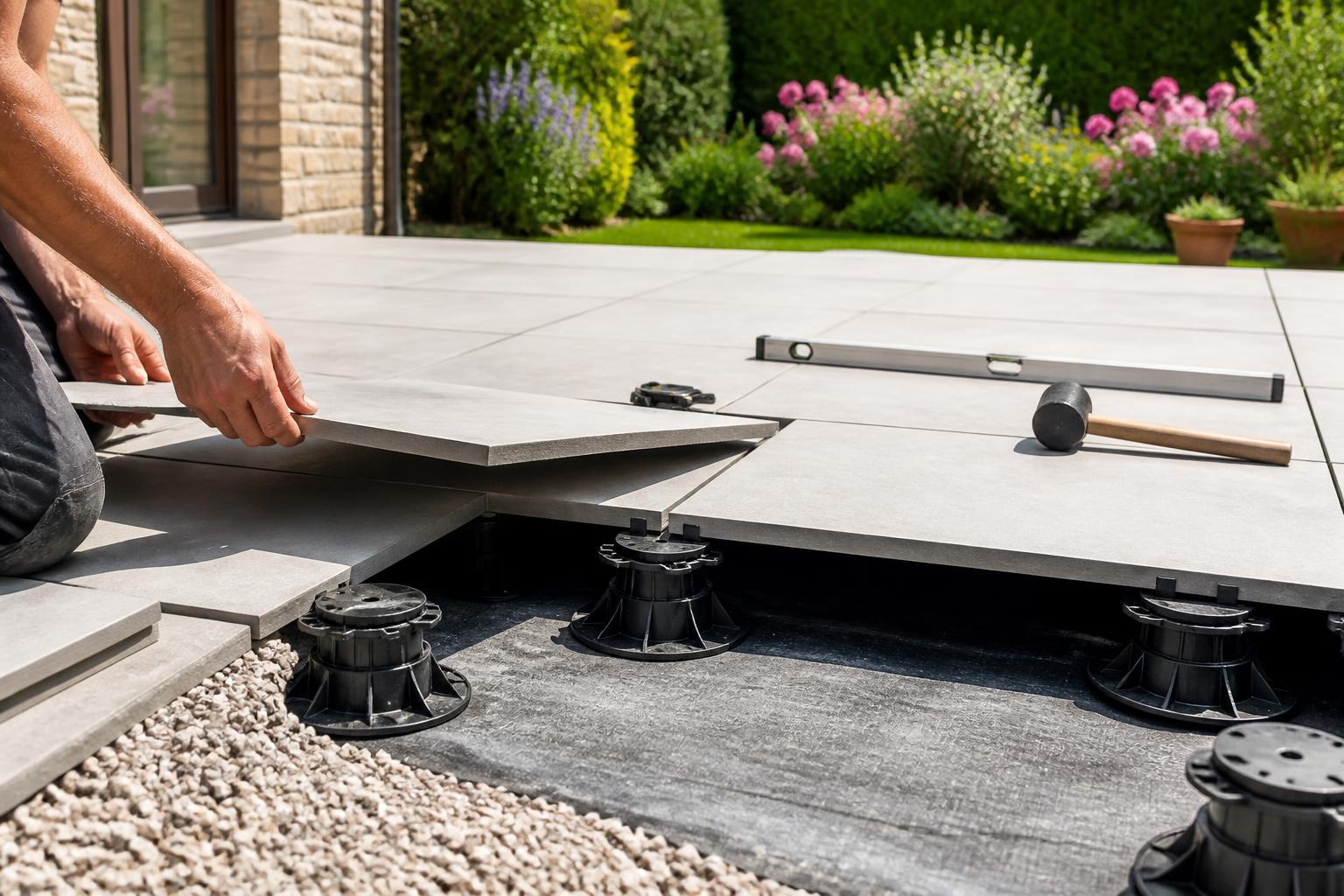 découvrez comment poser un carrelage sur plots sans maçonnerie pour une terrasse parfaitement drainante, facile à installer et durable.