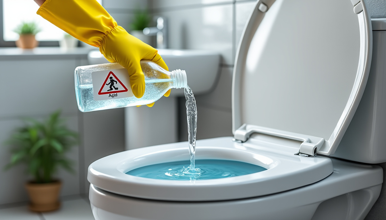 découvrez comment utiliser l'acide chlorhydrique en toute sécurité pour déboucher efficacement vos wc et retrouver un écoulement parfait rapidement.